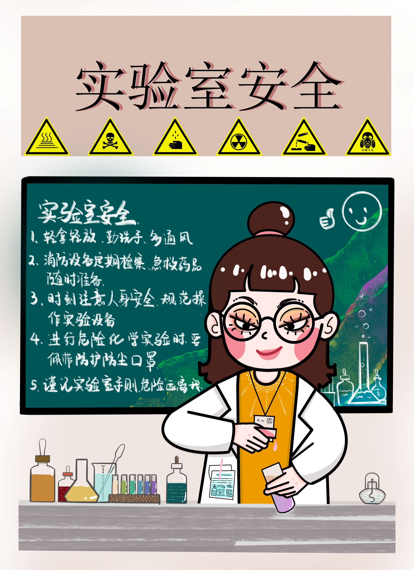 高校实验室安全海报设计展（四）-艺术设计学院